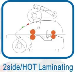 Office Supply 350mm Rolle Film heiß kalt Fotopapier Laminieren Maschine Ds-380