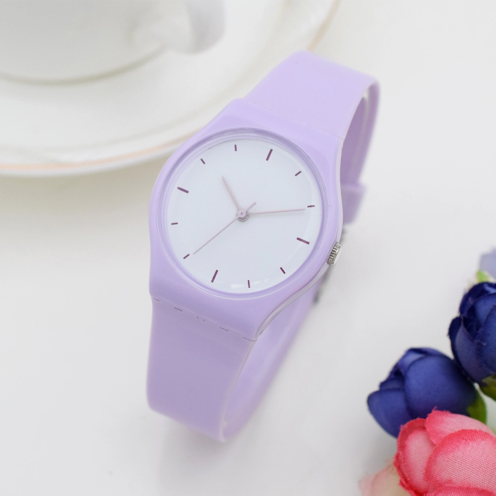 Custom Candy Color Sweet Plastic Watch Girl&prime; S Watch