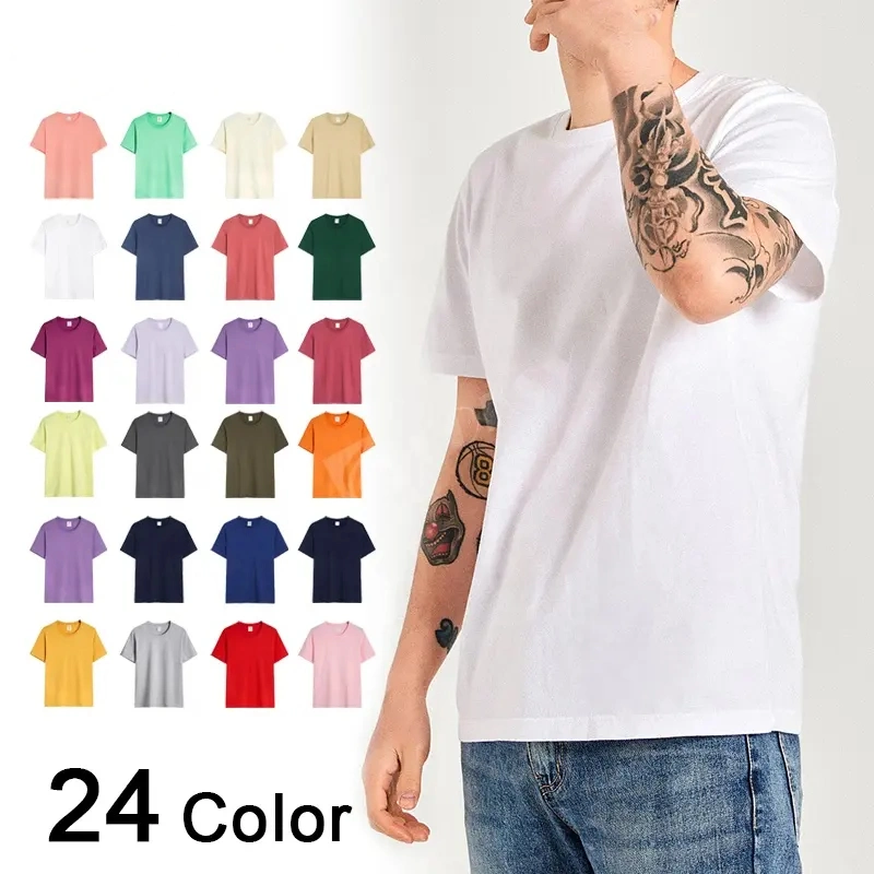 Usine de fort grammage personnalisé de gros 260gsm Streetwear Hip Hop T-shirts à manches courtes de conception OEM pour les hommes d'impression d'écran vide T-Shirt