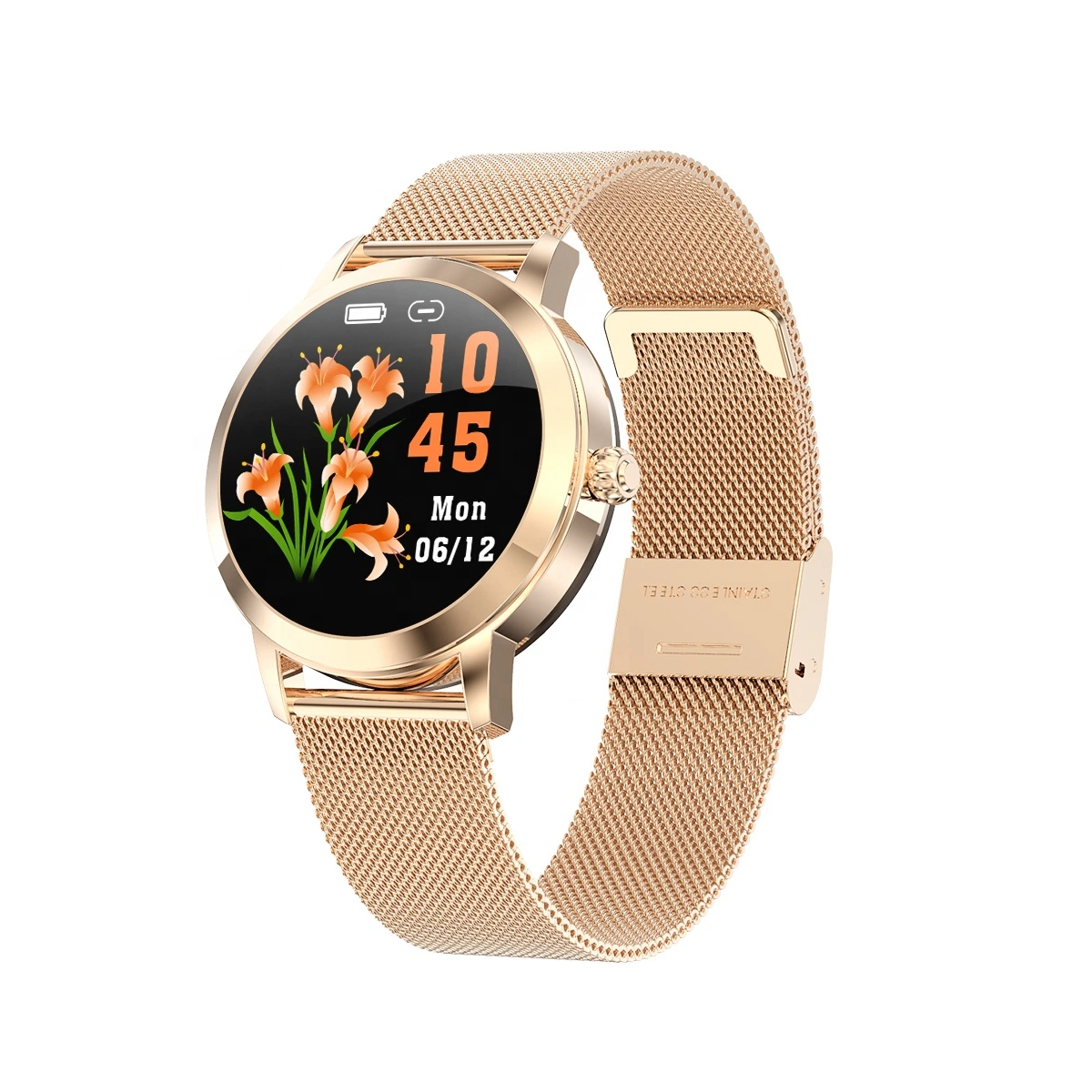 Lw10 Women Smart Watch Lady Blood Oxygen Heart Rate Kw10 Healthy Fitness Tracker Bracelet