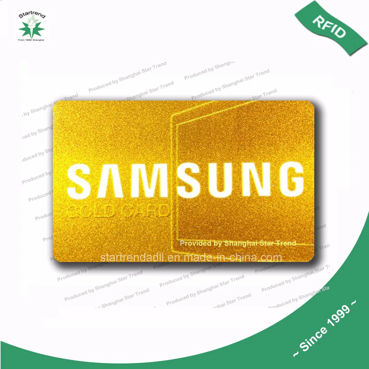 O Plástico Cartão VIP Cartão Fidelidade Cartão de PVC com tela de Seda Gold/Carimbo Quente Gold/gravação a laser Gold