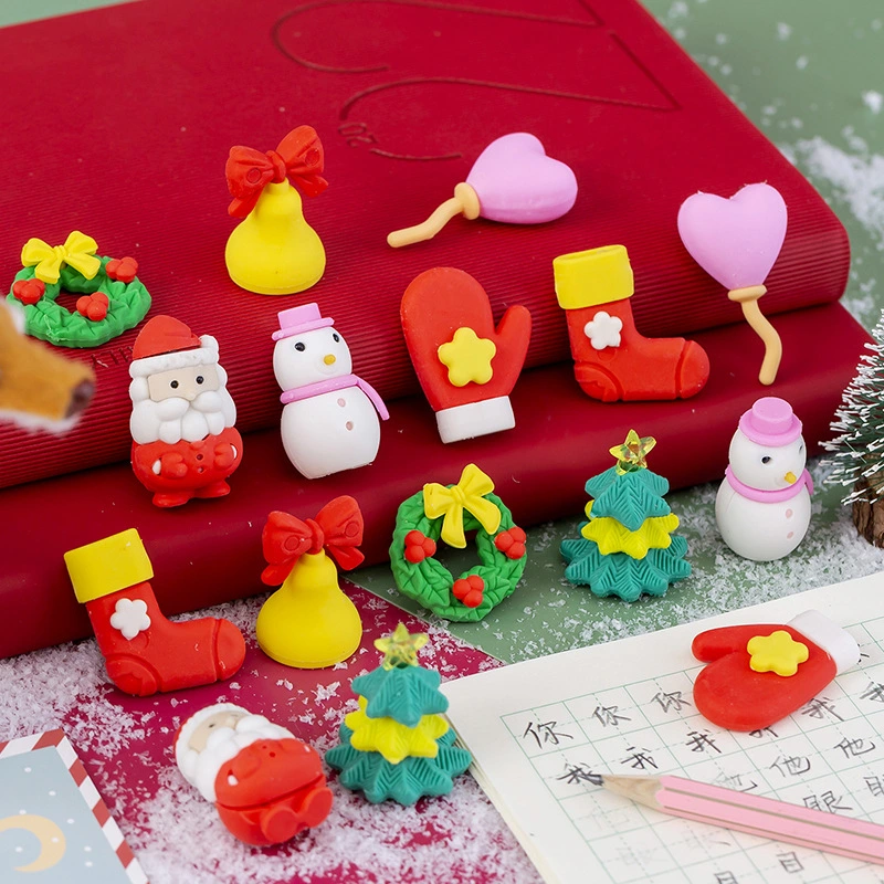 Manufacturers Direct Wholesale/Supplier Four Into Christmas Card Eraser Sets for Students