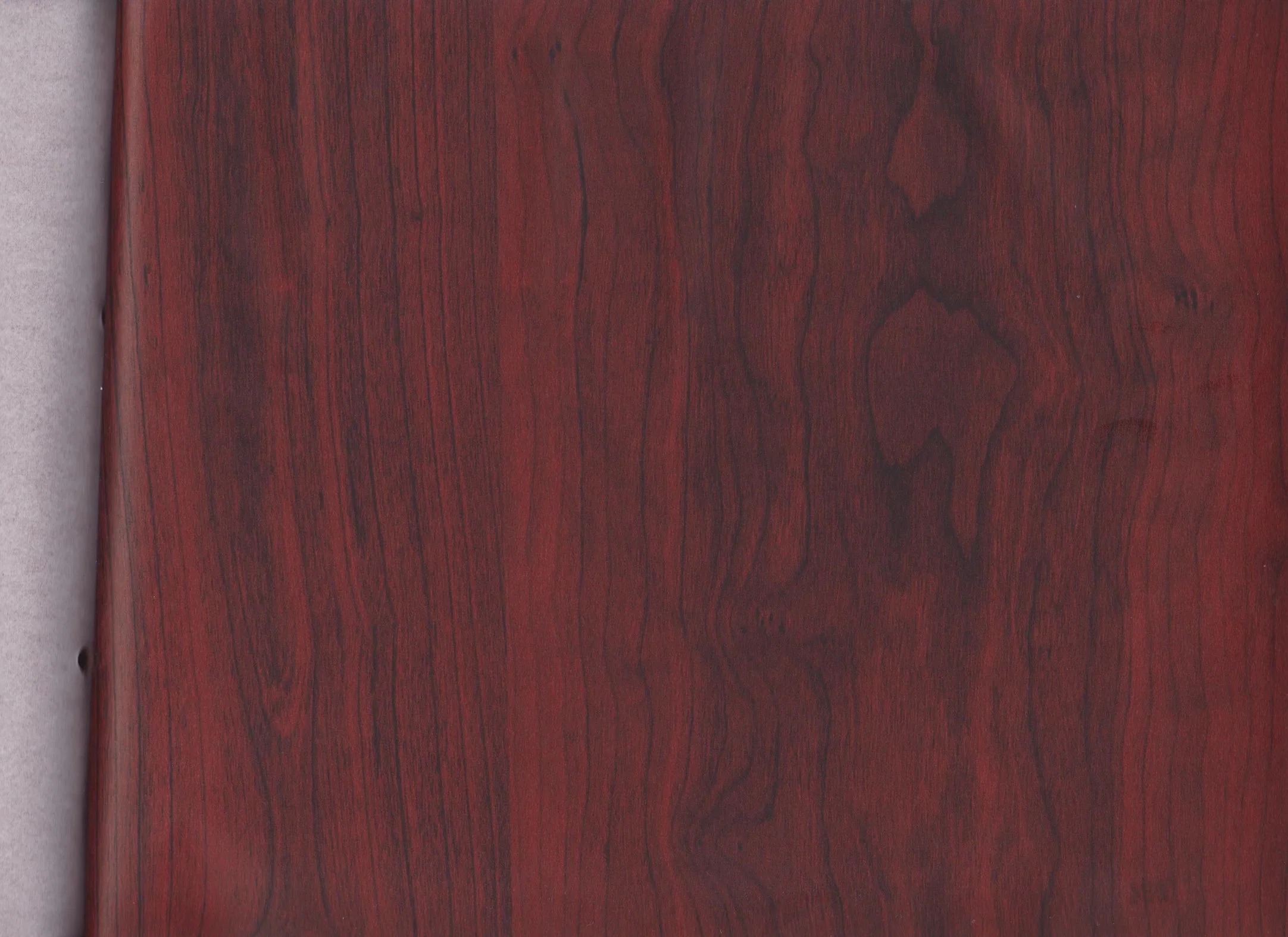 PU Coating Paper Ebony Bamboo Mahogany Wood Grain Finish Foil