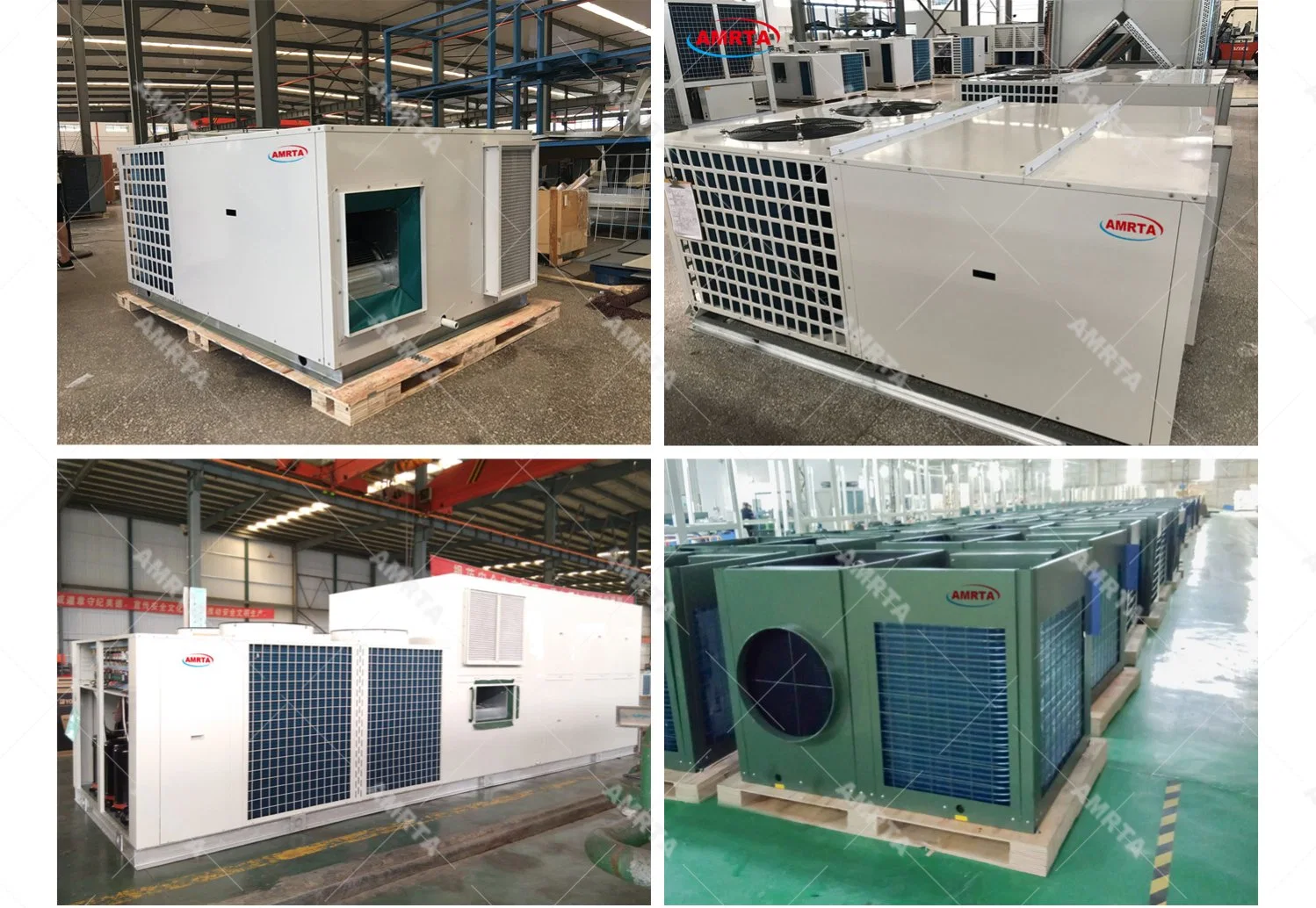 Invernadero techo modular sistema de refrigeración HVAC de aire acondicionado con Quemador de gas