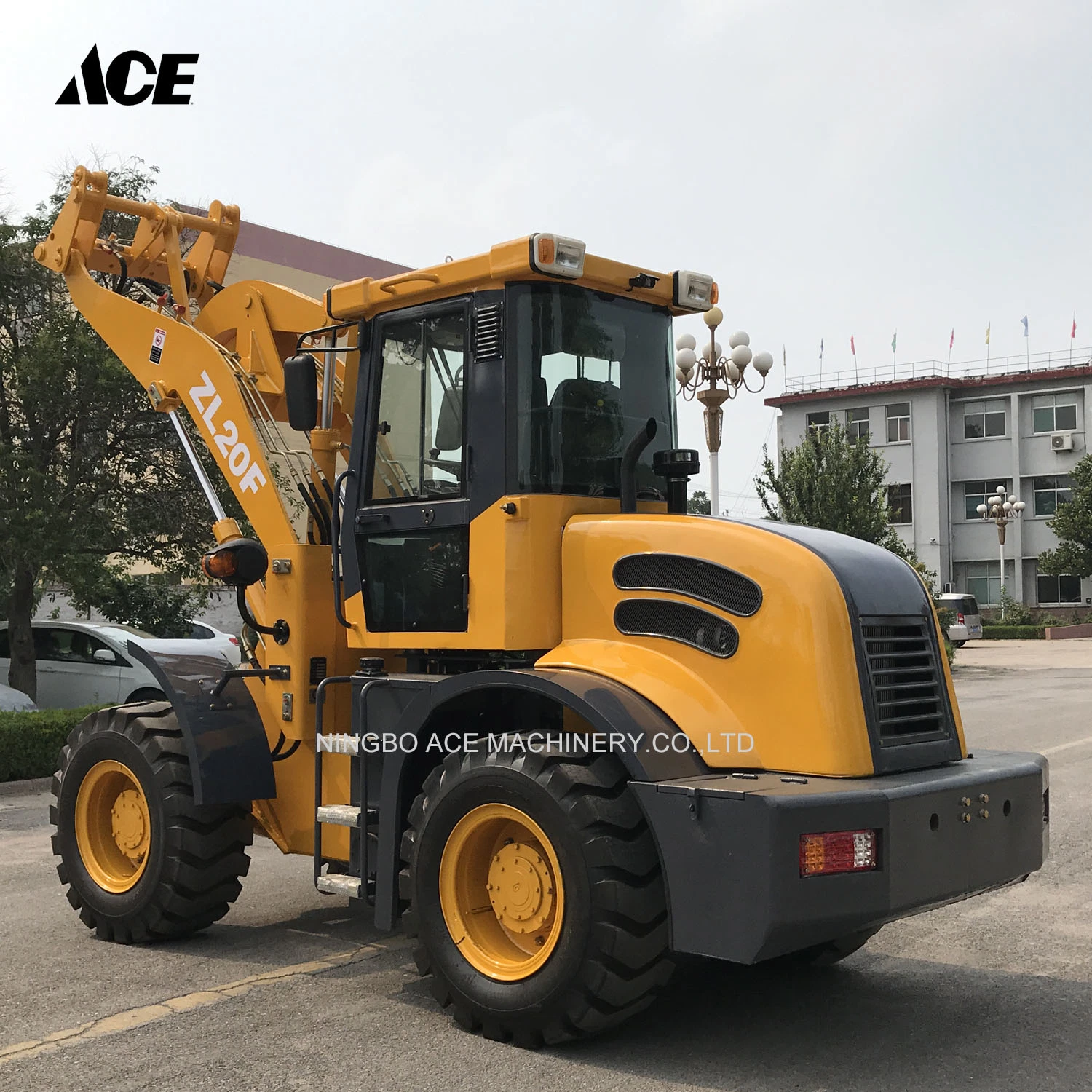 Wheel Skid Steer Loader Mini Tractor Trencher Machine for Garden Work