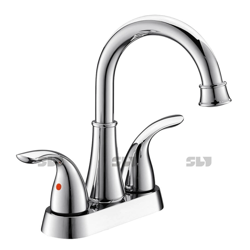 Kaiping Factory Supply Cupc Basin 4" Centerset Faucet Double Handle Water Mixer for Bathroom Lavatory