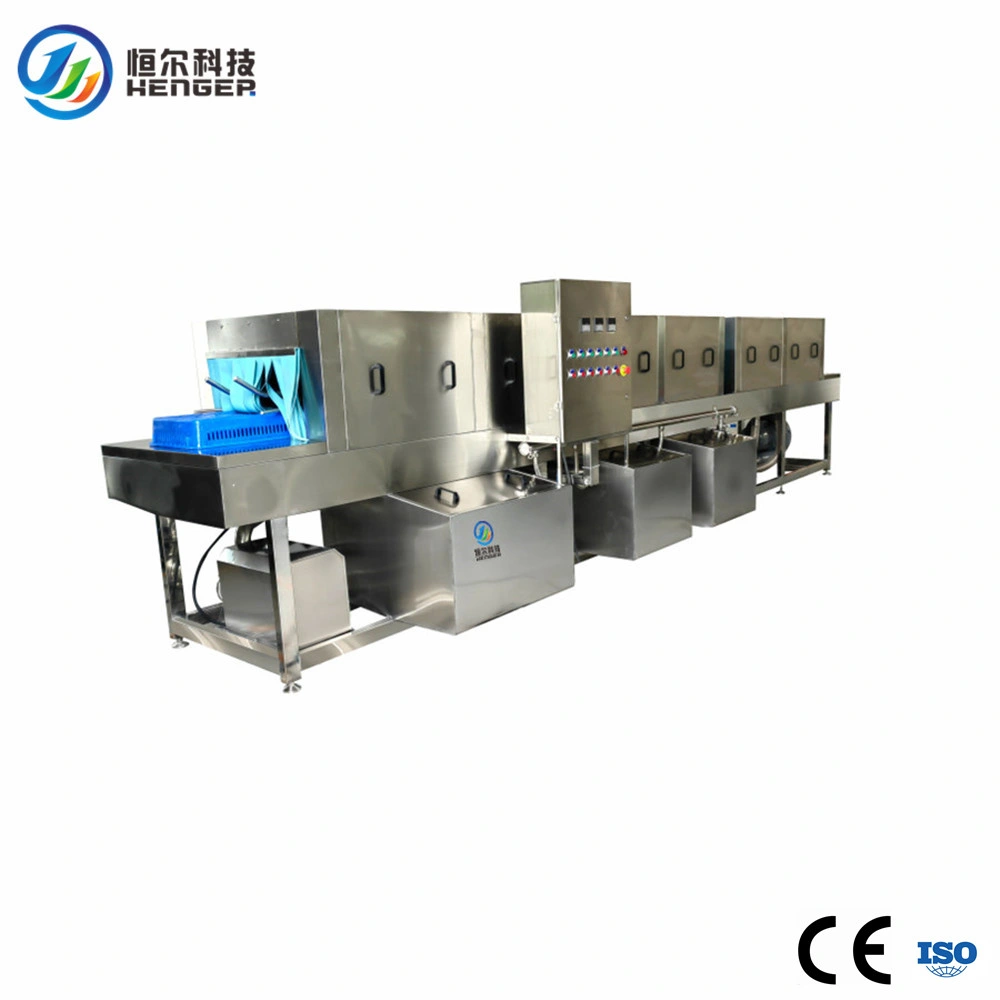 304 Stainless Steel Basket Conveyor Washer and Basket Conveyor Washer with Food Processing Plant