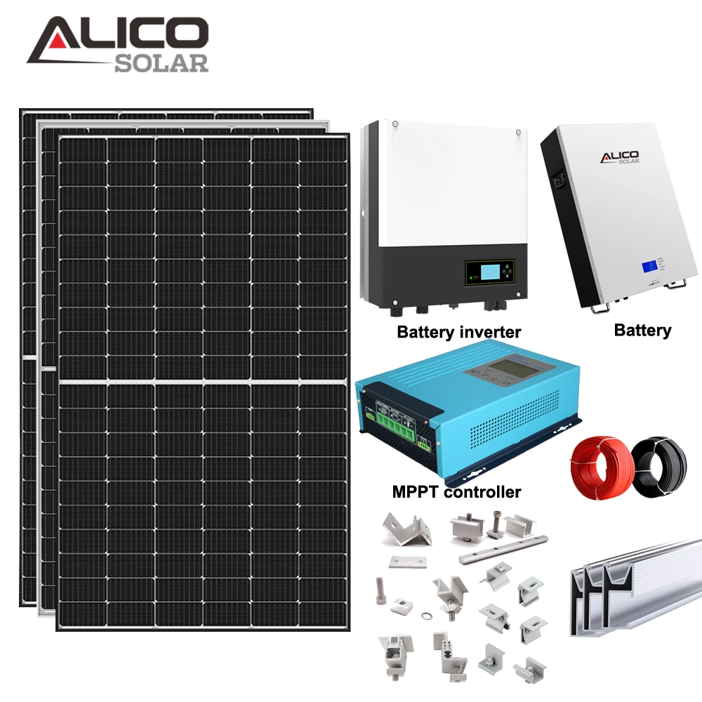 Completo sistema de energía solar 15kw a 20kw 30kw off-Grid de sistema de Energía Solar