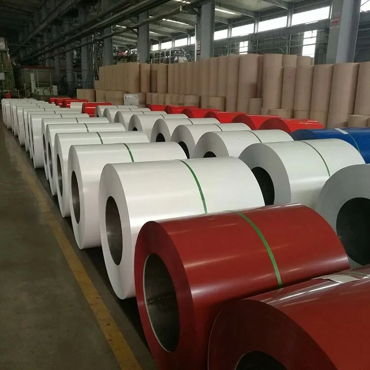 PVC Film Color Coated PPGI PPGL Iron Sheet/Prepainted Galvanized Steel Coil