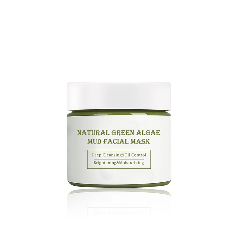 Private Label Beauty Whitening facial de la fruta verde reducir los poros de la Máscara de barro de arcilla