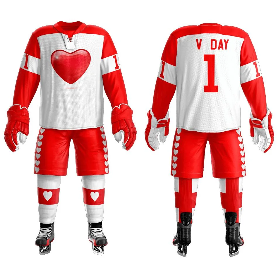 Cheap Custom High quality/High cost performance  League Ice Hockey Jerseys 100% Polyester Sublimation Reversible Goalie Hockey Jerseys