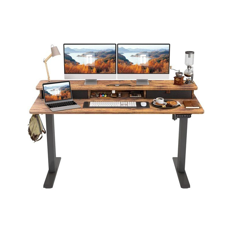 Height Adjustable Ergonomic Coffee Table and TV Stand Set Lifting Standing Table