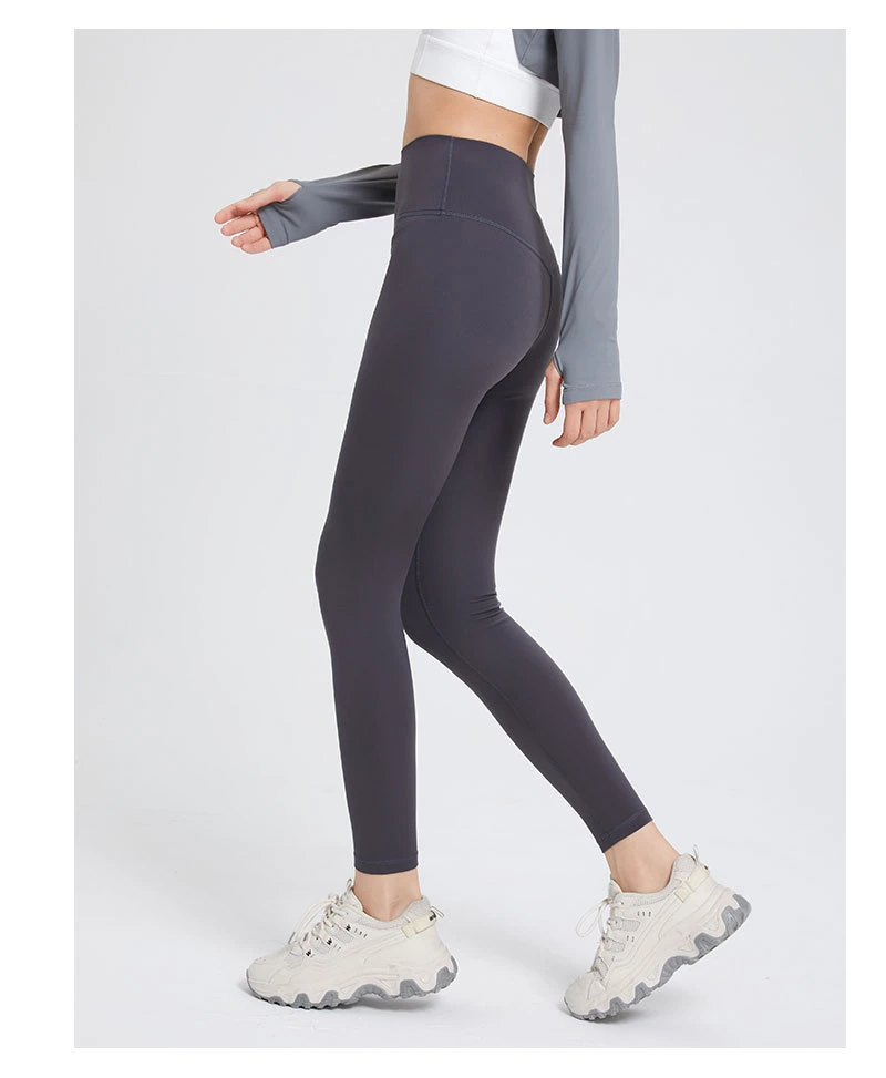 Invierno Nuevo de cintura alta relleno Bottoming Yoga pantalones mujeres de running al aire libre Bolsillos de cadera Deportes Pant Leggings