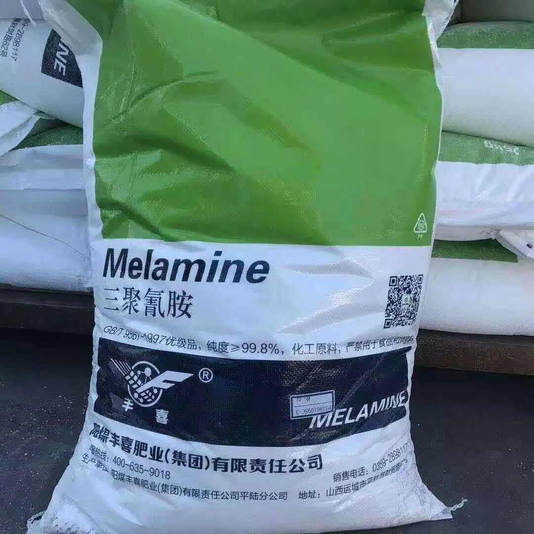 Los Distribuidores de melamina melamina melamina en polvo a granel la materia prima del 99,8% del precio de melamina CAS 108-78-1