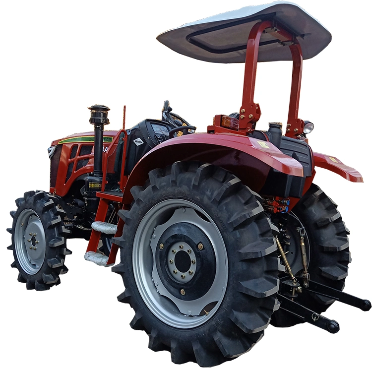 2022 Nuevo Producto 80HP Pequeña granja de tractor / Tractores Agrícolas /4WD 804 el arado para las ventas con toldo