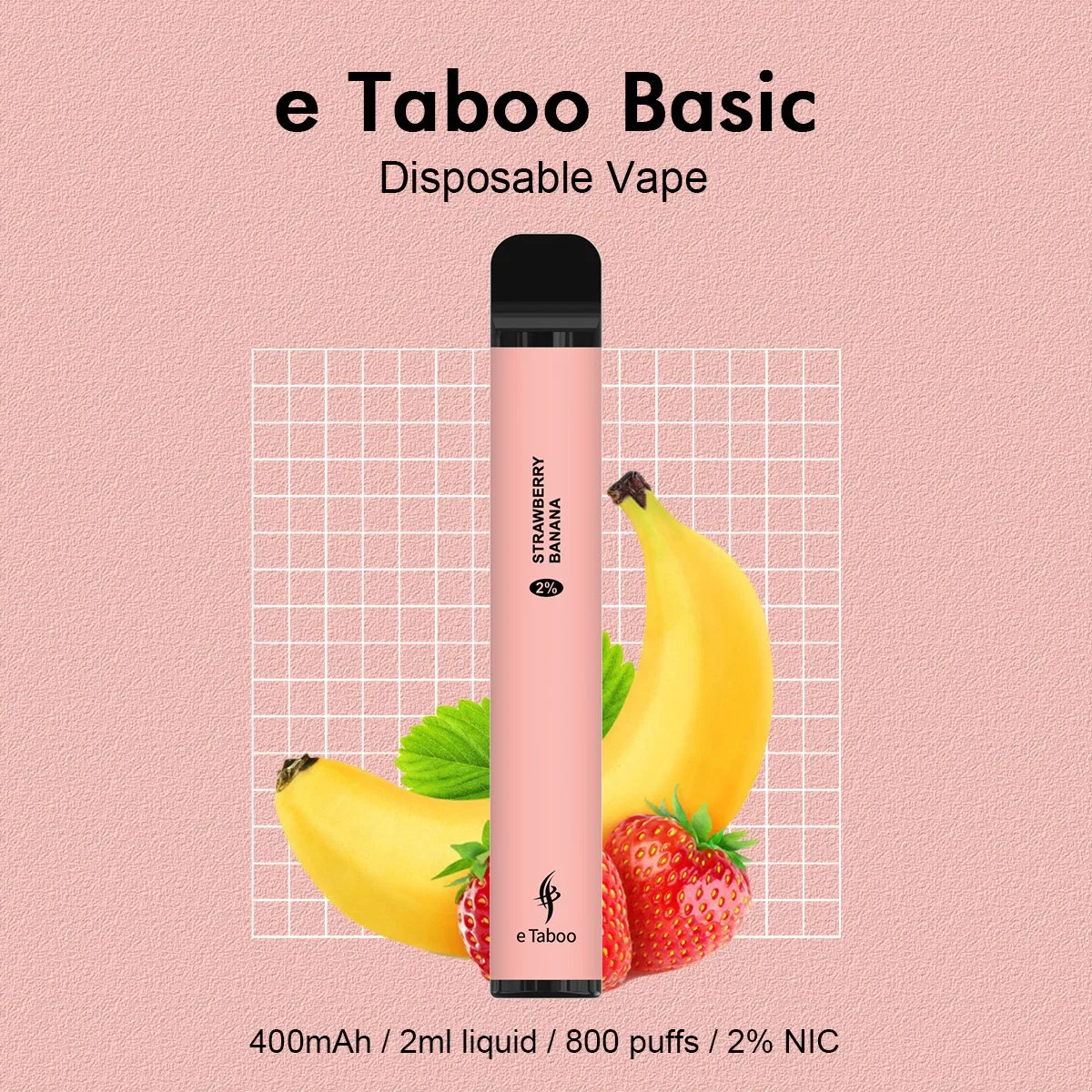 Etabou Basic 1000 Puff 0% 2% 5% Wape Pod jetable Hot Peak E cigarette Elfa Pen Hookah Amazon Vape Bar Boîtier