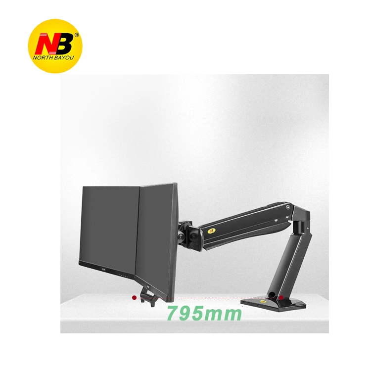 Nb F80 Gas Strut 17-30 Inch Dual Screen Monitor Mount