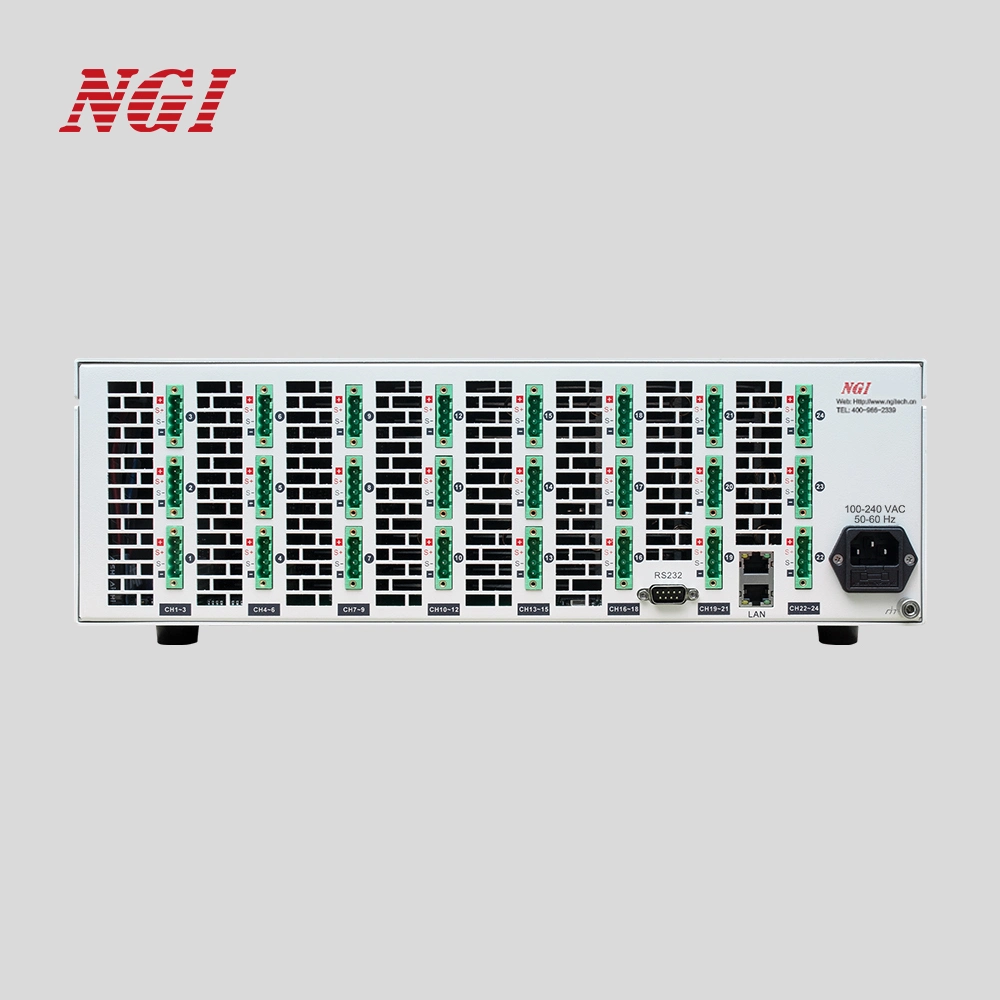 Bateria de alta precisão NGI 24 Channels Battery Cell Simulator Para o teste do sistema de gestão da bateria (BMS)
