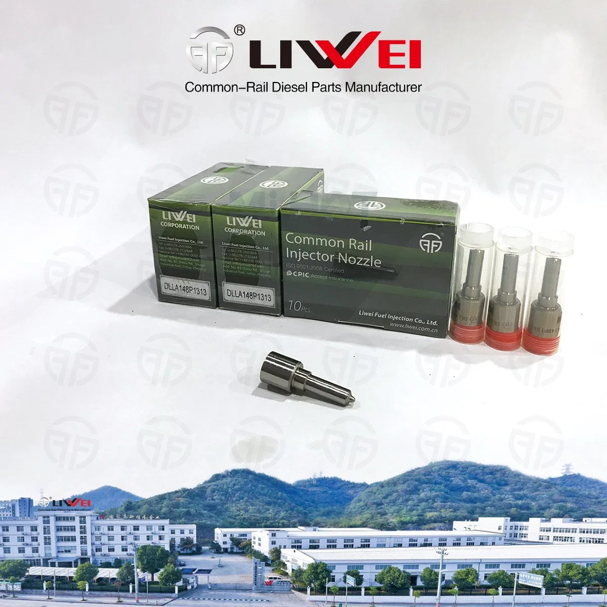 Lwei Brand Dlla 148p 1313 فوهة مضخة حقن الوقود Dlla 148p1313 لـ 0 445 110 169 Nissan