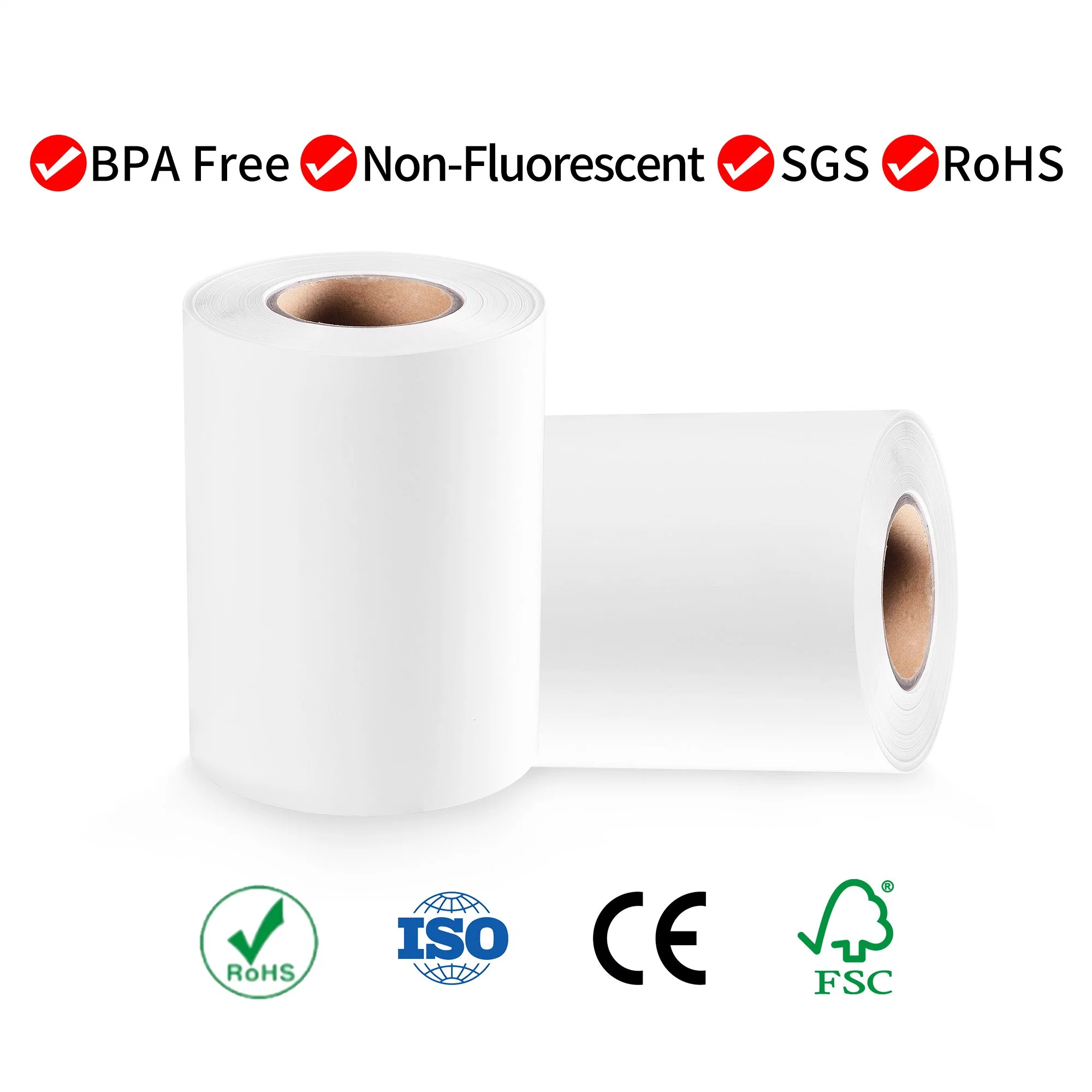 Coated Paper with Double Layer Glassine Self-Adhesive Label Material