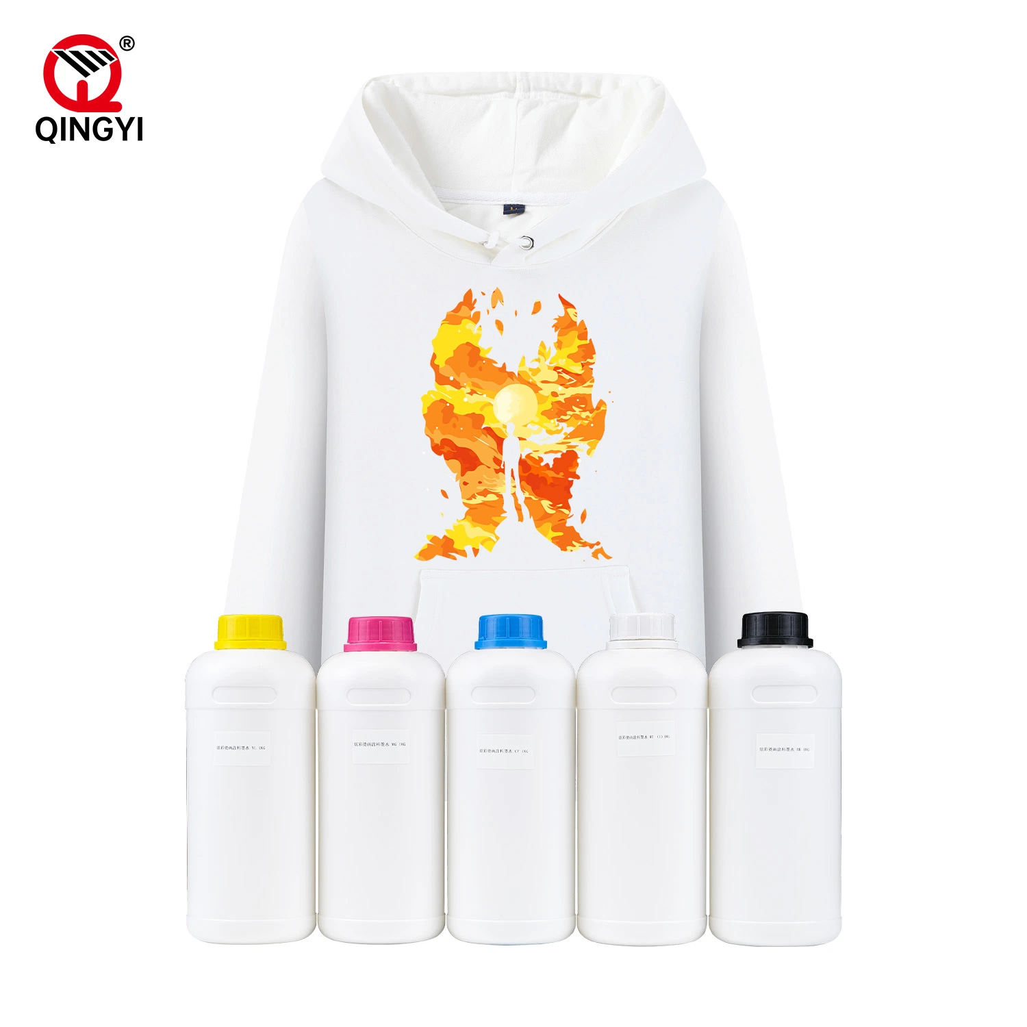 1000ml Cmyk White Dtf Pigment Inkjet Ink for Digital Printer