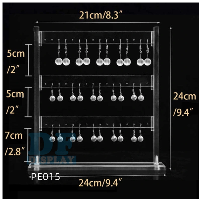 Acrylic Earring Rack Storage Box 48 Hole Jewelry Display Rack Earring Ears Ladies Girls Store Exhibition Display