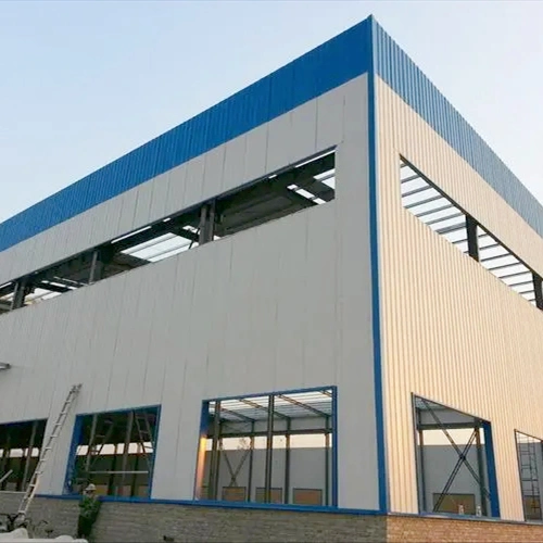 Industrial Warehouse Workshop Hangar Customized Prefabricated Construction with Insulated Sandwich Panel