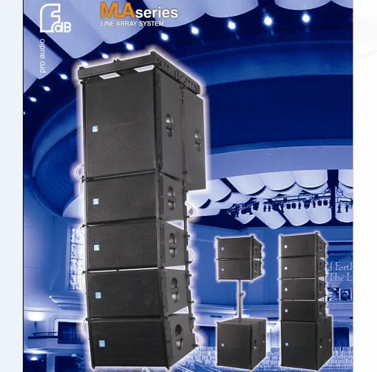 10&prime; &prime; Waterproof Neodymium Hanging and Stacking Mini Line Array Speaker