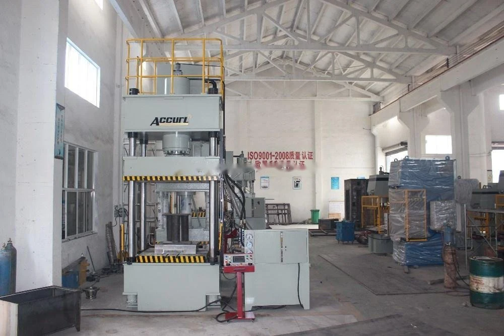 Four Column Hydraulic Press 1000 Tons, Deep Drwaing Hydraulic Press 1000t for Stainless Steel Sink