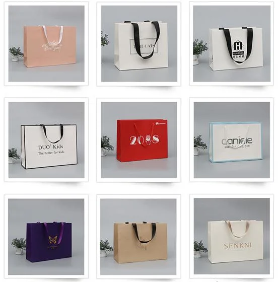 Eco Friendly Cheap Custom Christmas Gift Takeaway Food Bag Fashion Shopping Bag