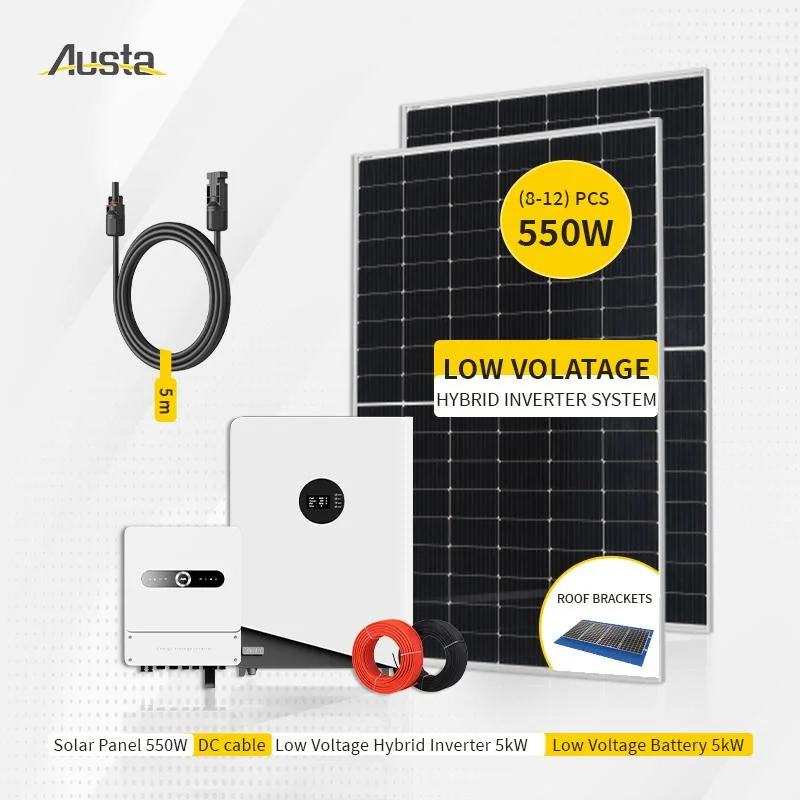 5kw Single Phase Pure Sine Wave on and off Grid Solar System MPPT Hybrid Inverter