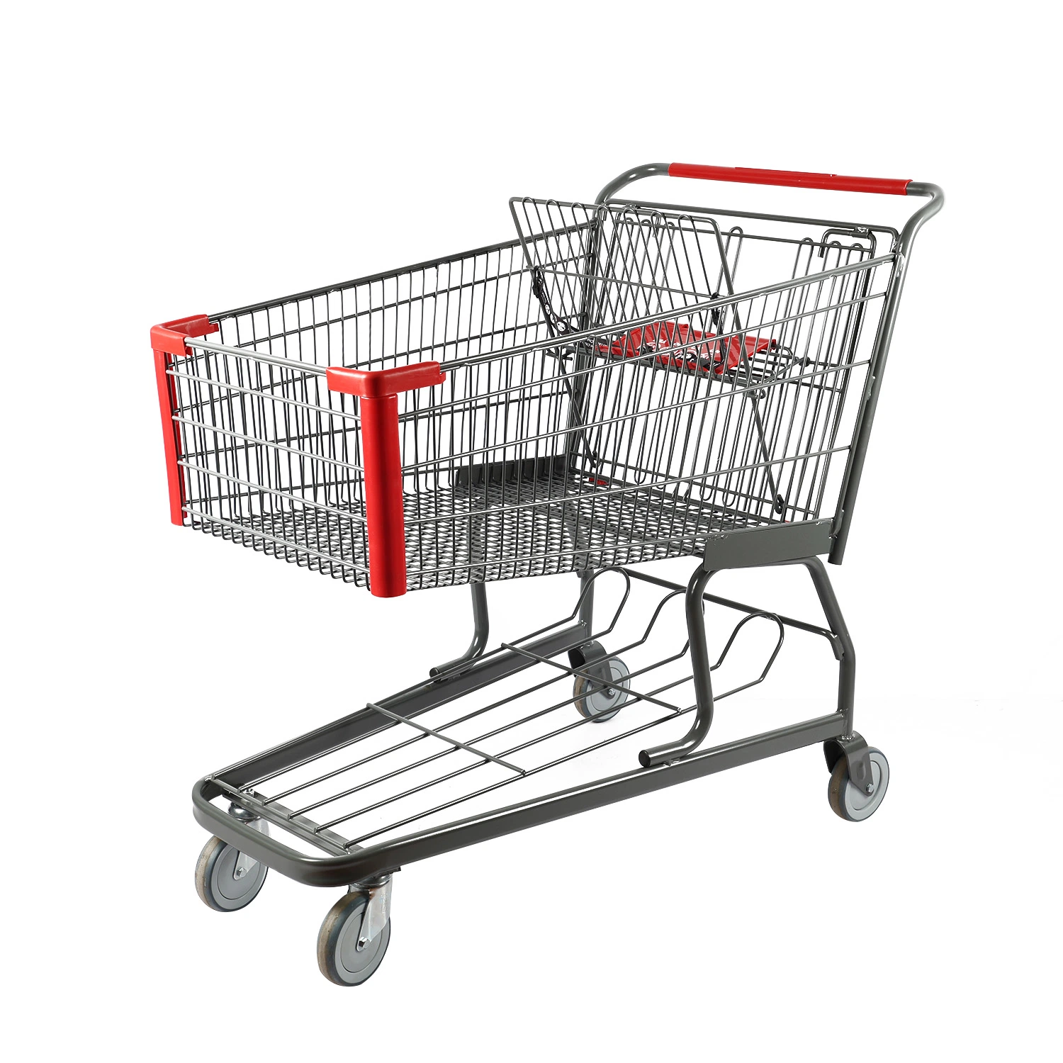 Calidad personalizada Gran Tamaño supermercado norteamericano Carro de Compras Trolley Precios