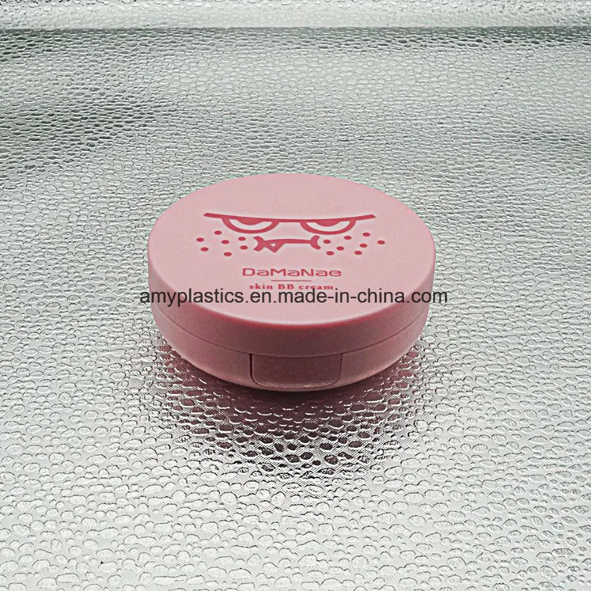 Round Empty Bb Cc Cushion Powder Case / Container / Packaging / Box / Packing with Mirror