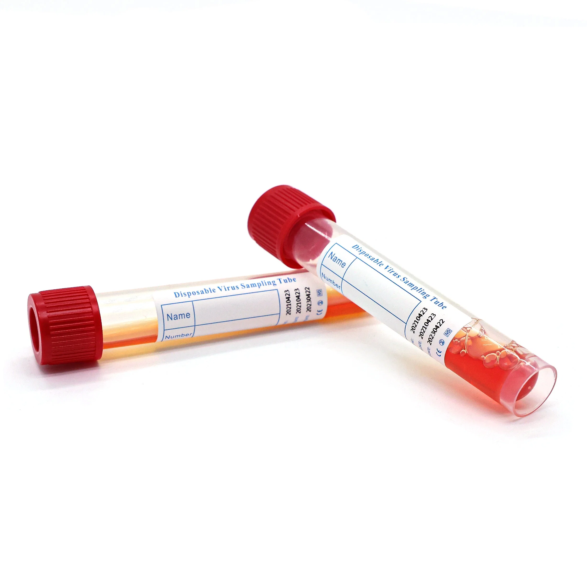 Disposable Specimen Collection Virus Sampling Tube with Nylon-Flocked Swab