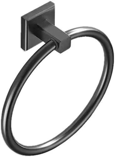 Matte Black Towel Ring for Bathroom Wall Mounted Heavy Duty Brushed Gold Storage Stainless Steel Modern Hand Towel Holder