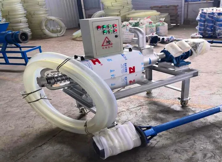 China Manure Extruder Poultry Cow Dung Dewatering Machine Dewatering Solid Liquid Separator