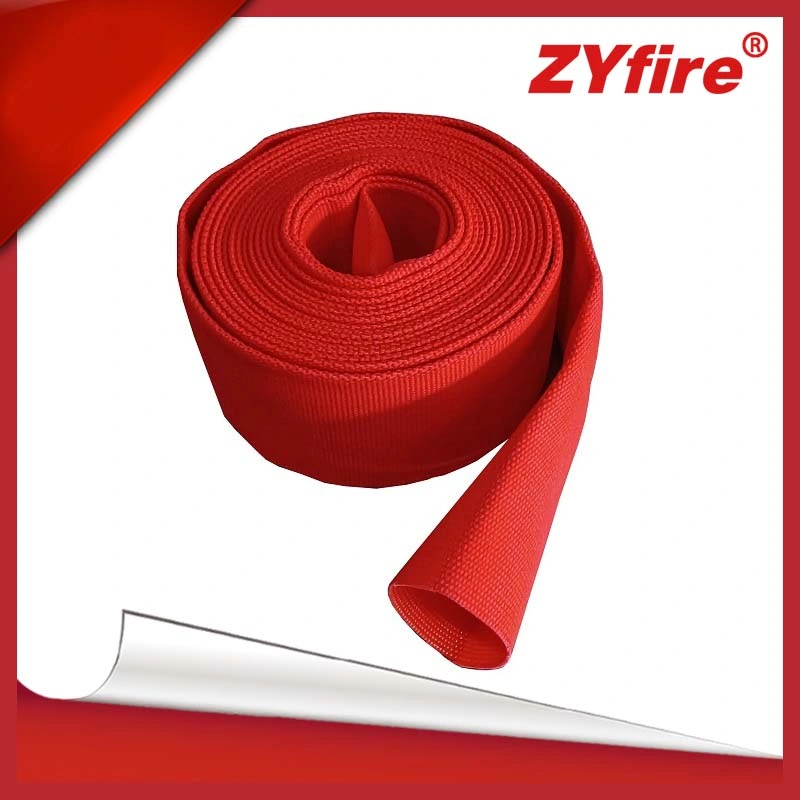 Revestimiento de PVC Zyfire solo el control de incendios de la Chaqueta la manguera para la descarga de agua marina