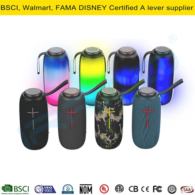 Wholesale/Supplier Wireless Speaker with RGB Lights Outdoor Speaker with FM 3600mAh Battery Ipx6