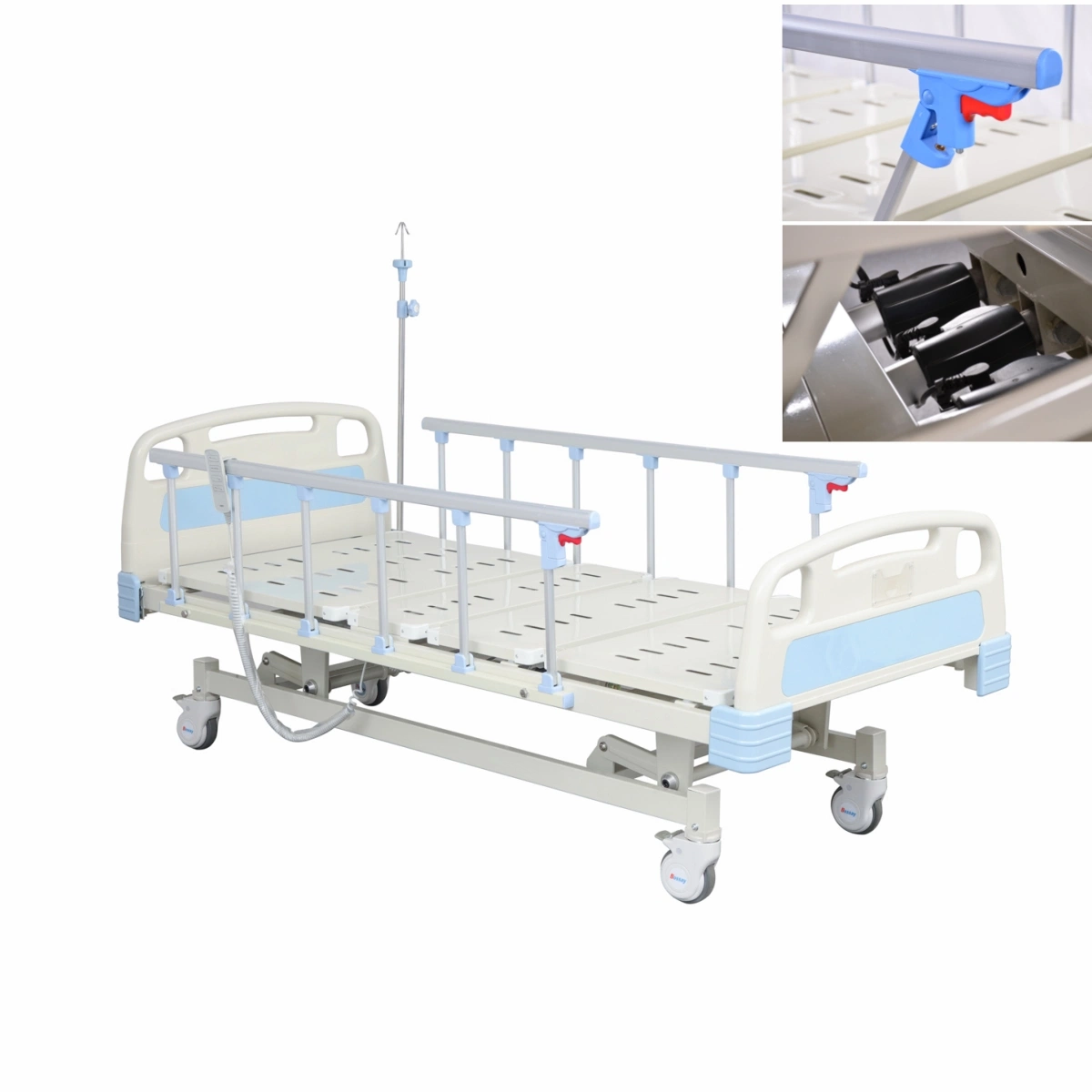 Mobília hospitalar reguláveis em altura três funções Medical Enfermagem Eléctrico cama de hospital