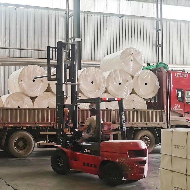 China Raw Materials for Making Tissue Papers Jumbo Mother Roll Facial Tissue