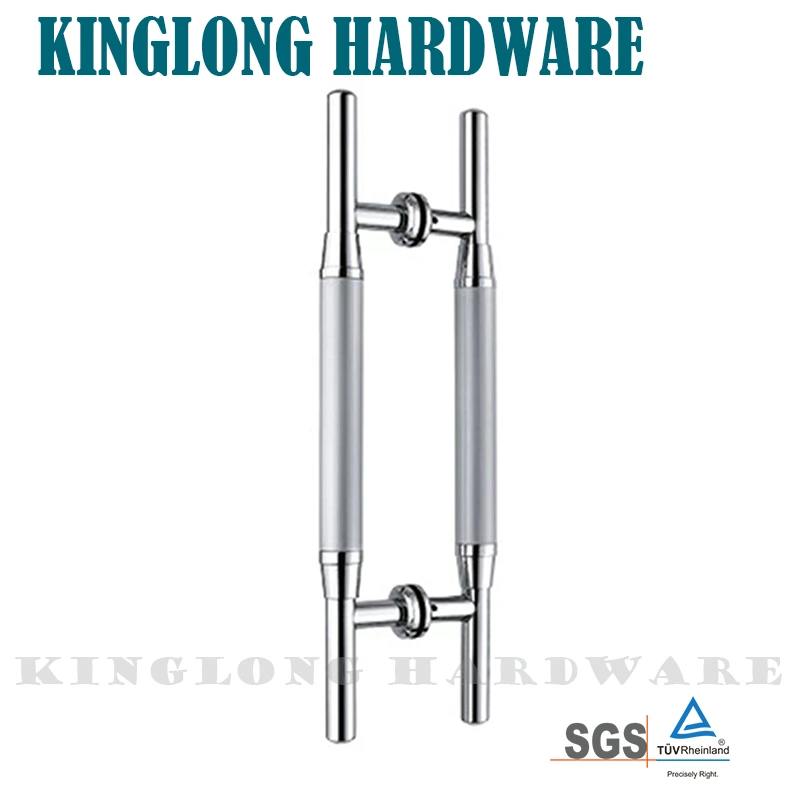 Stainless Steel Polished Double Side Tempered Glass Door Pull Handles