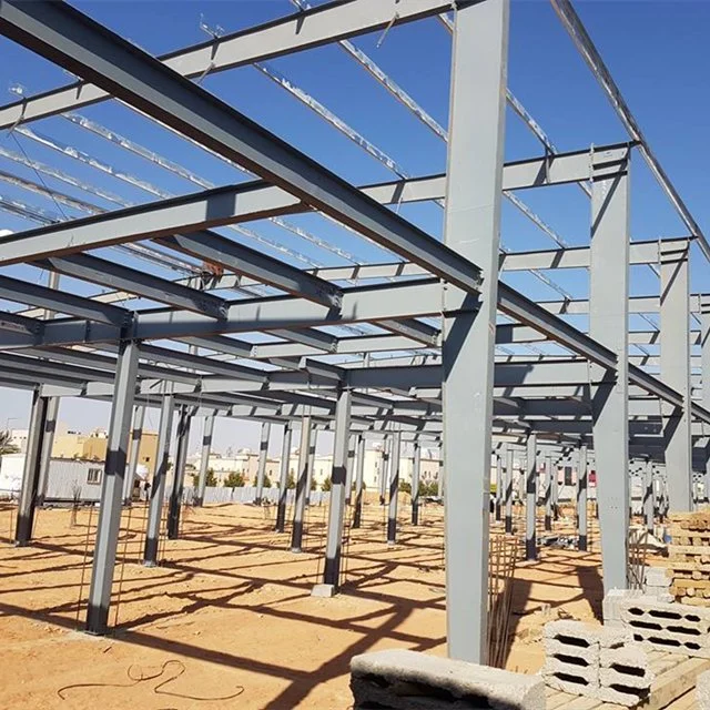 Estructura de acero galvanizado amplia gama de almacenamiento logística prefabricadas con alta calidad