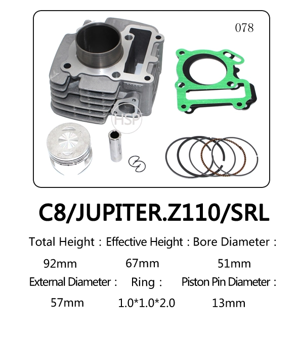 High quality/High cost performance Motorcycle Parts Cylinder Block Kit for YAMAHA C8 JUPITER Z110 SRL