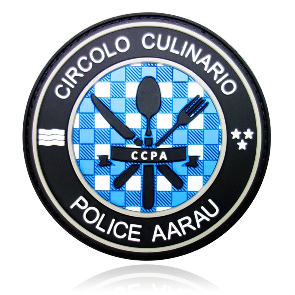 Vêtement à bon marché personnalisé PVC caoutchouc 3D Patch logo gaufré