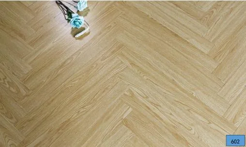 Natural Wire Brushed Oak Herringbone Laminate Flooring Hot Sale Products with Unizip Click