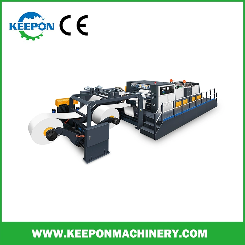 Servo Control Double Rotary Knife Paper Roll to Sheet Cutting Machine/High Speed Automatic Paper Sheeting Machine with Ce (SM model)