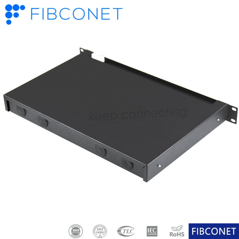 Steel ODF Slidable Rack Mount Fiber Optic Patch Panel ODF Sc Upc 48 Cores Fiber Distribution Frame