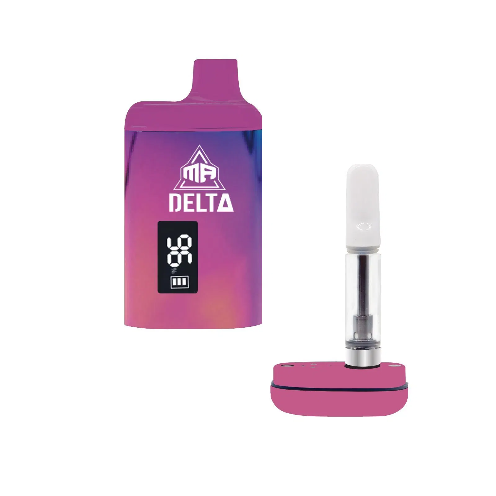 Pantalla OLED personalizada VAPE batería 510 hilos Mr Delta Cartbox 2,0