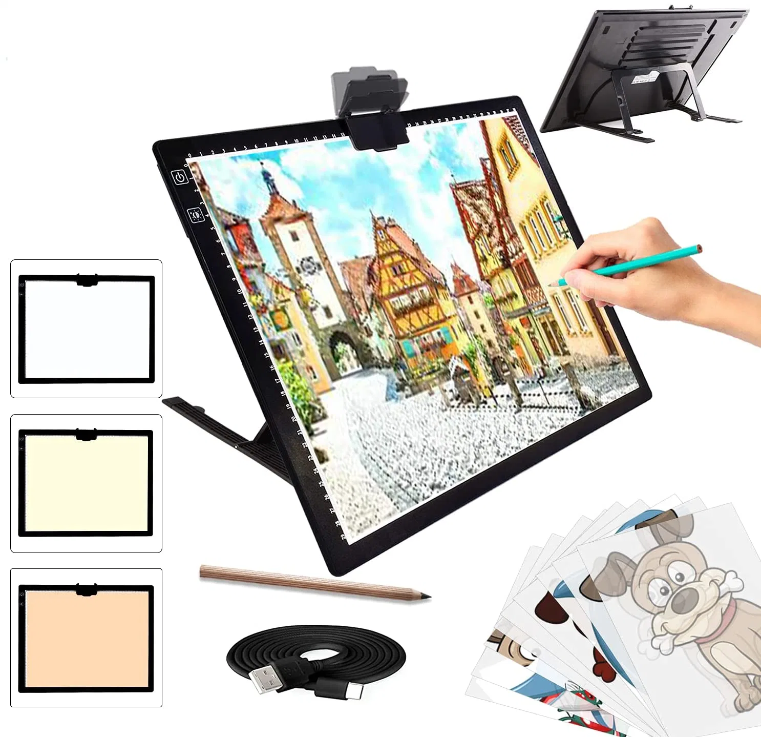 A3 Size Battery Wireless Acrylic Tracing Drawing Board Tattoo LED Light Box Light Pad