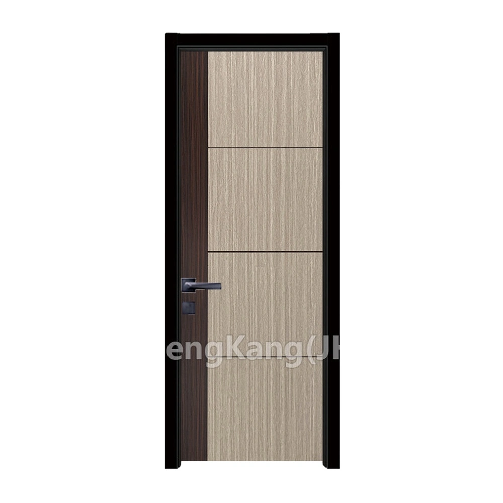 Jhk-W032 recubierto de PVC puertas de armario de diseño de la puerta del panel de madera de WPC